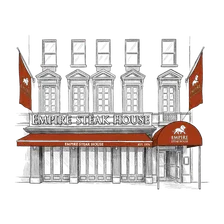 Illustration of the Empire Steak House East 50th facade
